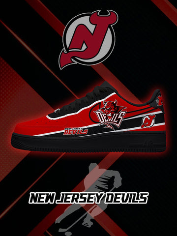 New Jersey Hockey V.2 Custom Low-top Sneakers For Fans