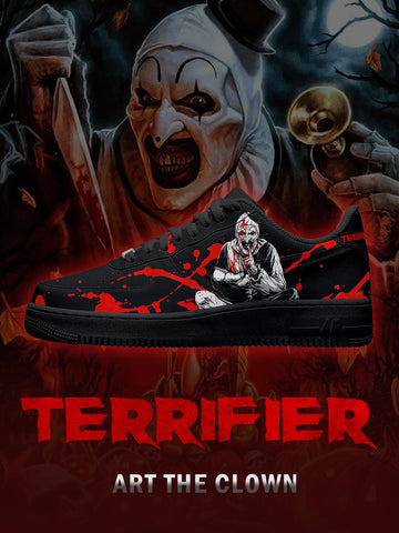 Art the Clown V.2 Custom Low-top Sneakers For Horror Fans