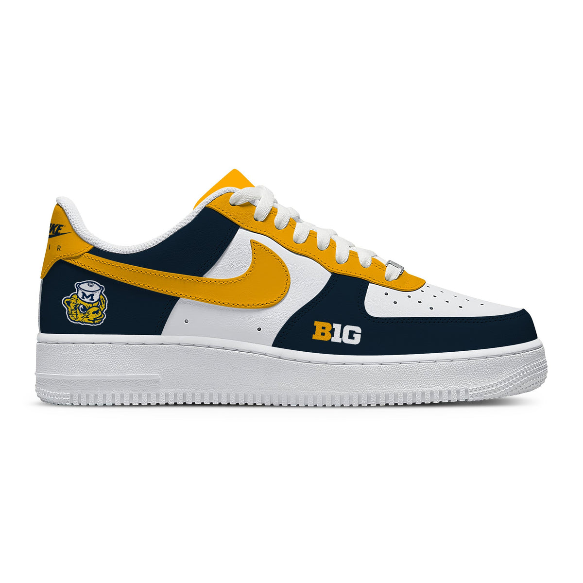 Michigan College Custom Low-top Sneakers For Fans