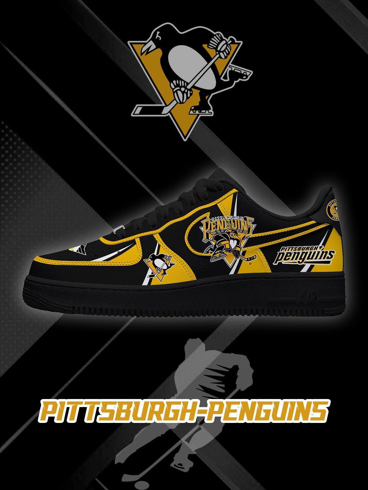 Pittsburgh Hockey V.2 Custom Low-top Sneakers For Fans