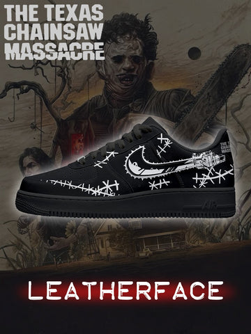 Leatherface V.3 Custom Low-top Sneakers For Horror Fans