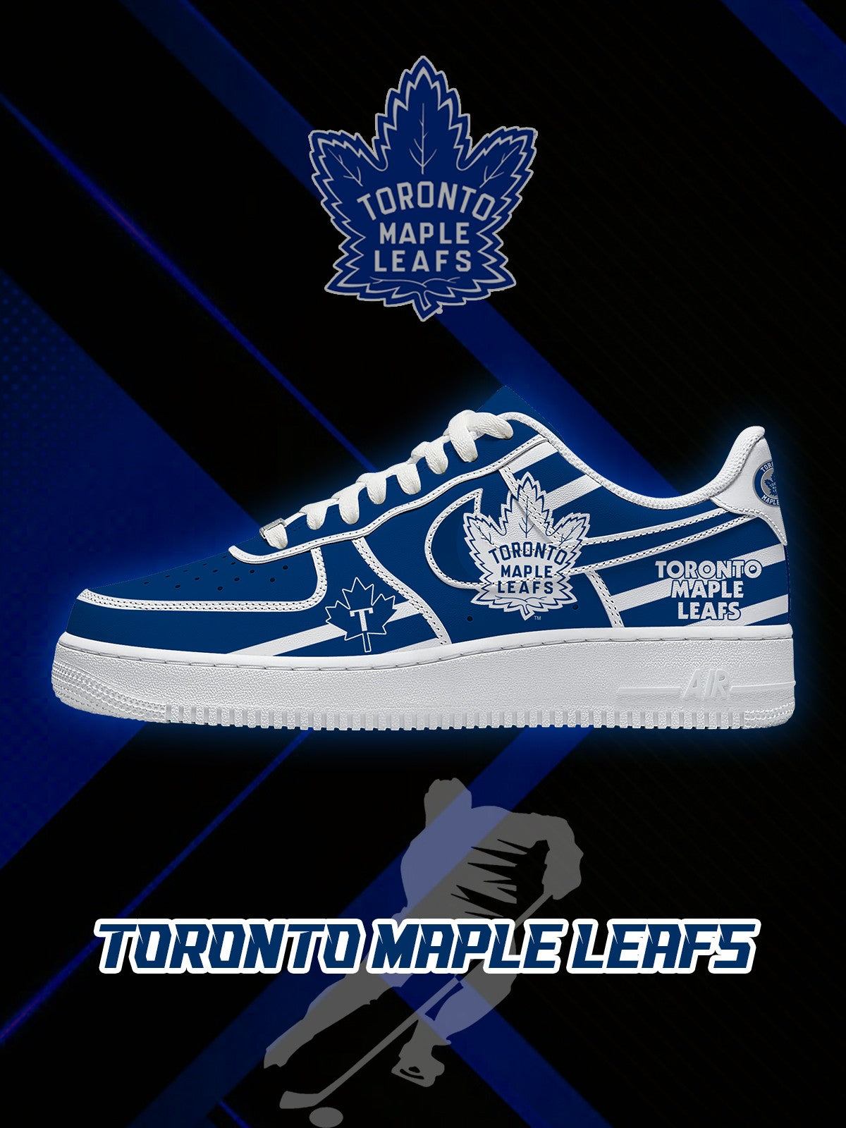 Toronto Hockey V.2 Custom Low-top Sneakers For Fans