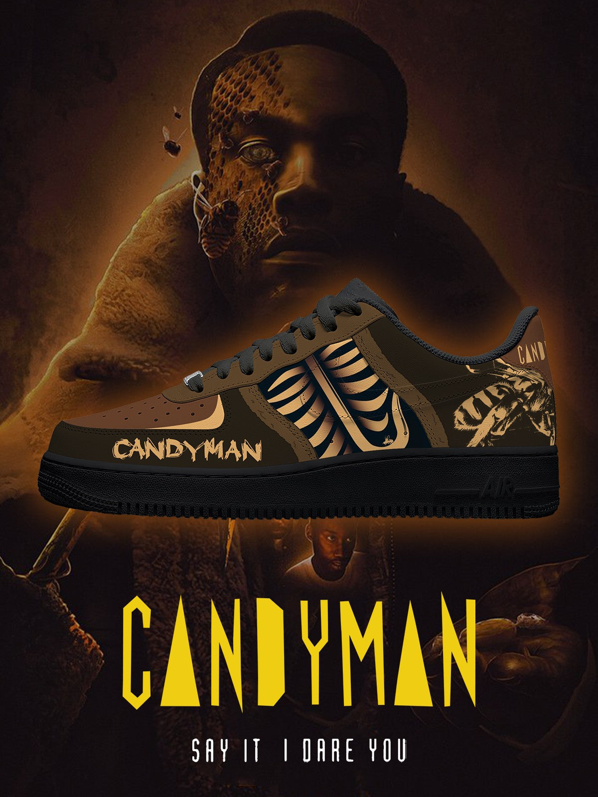 Candyman V.1 Custom Low-top Sneakers For Horror Fans