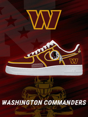 Washington Custom Low-top Sneakers For Football Fans