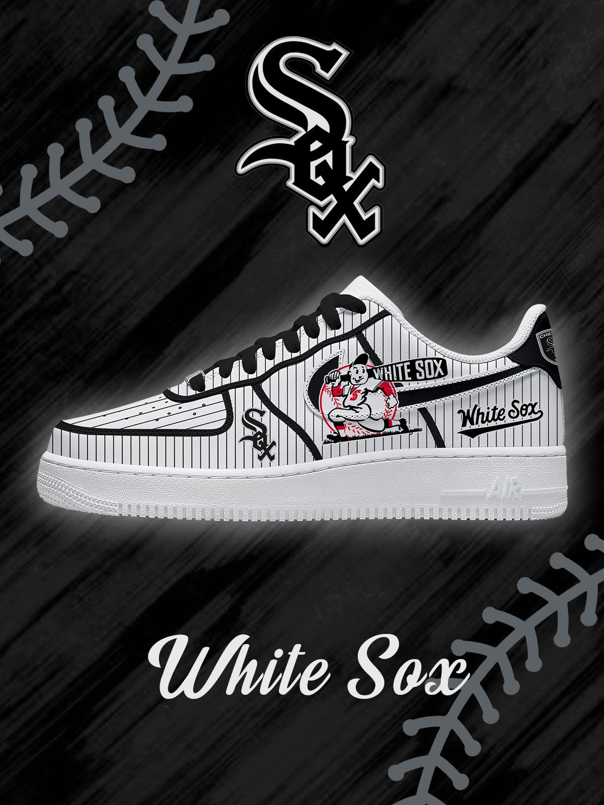 Chicago Baseball V.2 Custom Low-top Sneakers For Fans