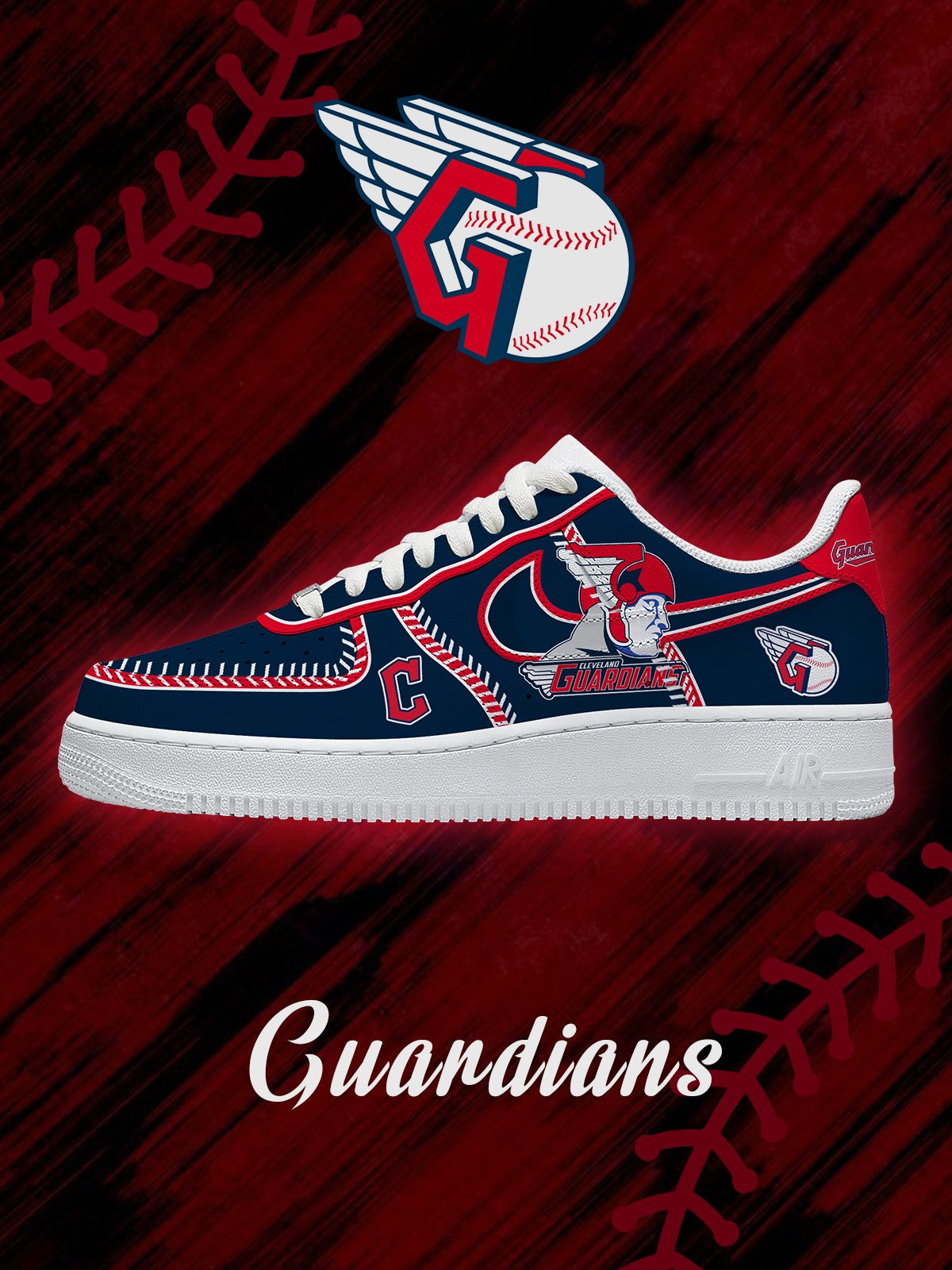 Cleveland Baseball V.2 Custom Low-top Sneakers For Fans