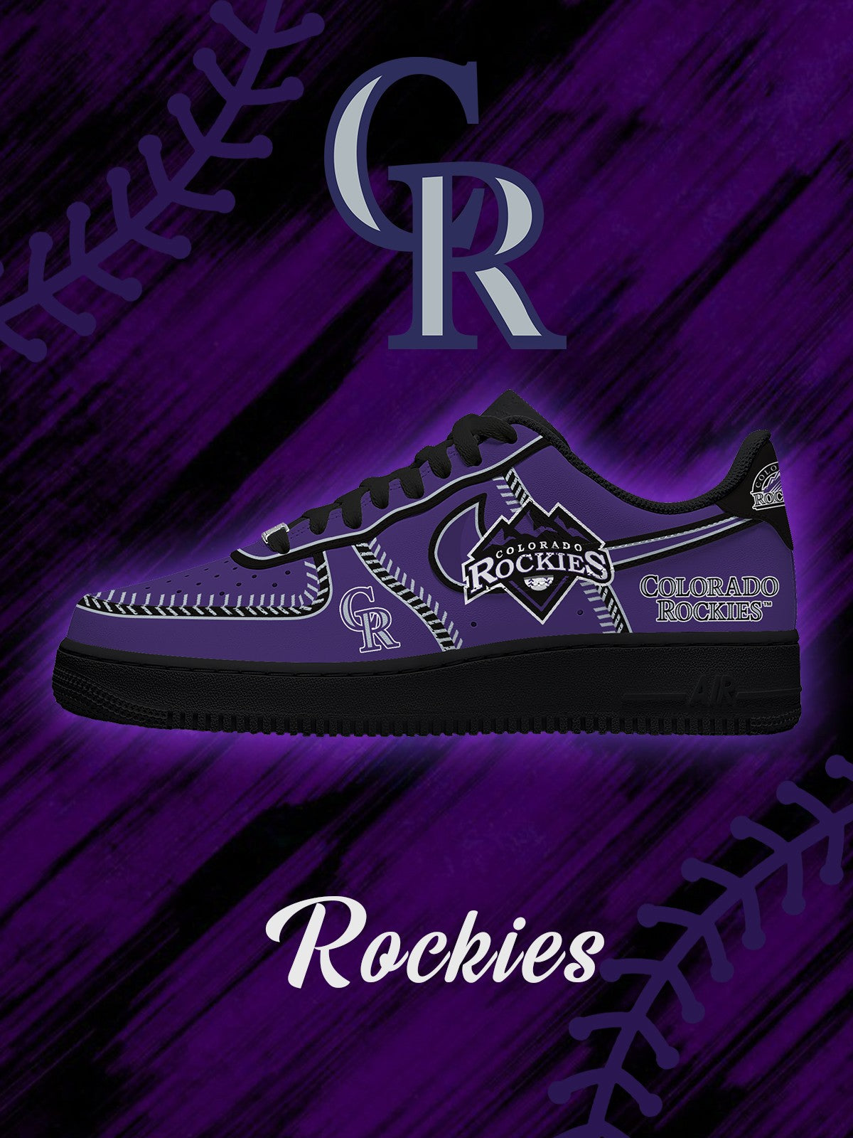 Colorado Baseball V.2 Custom Low-top Sneakers For Fans