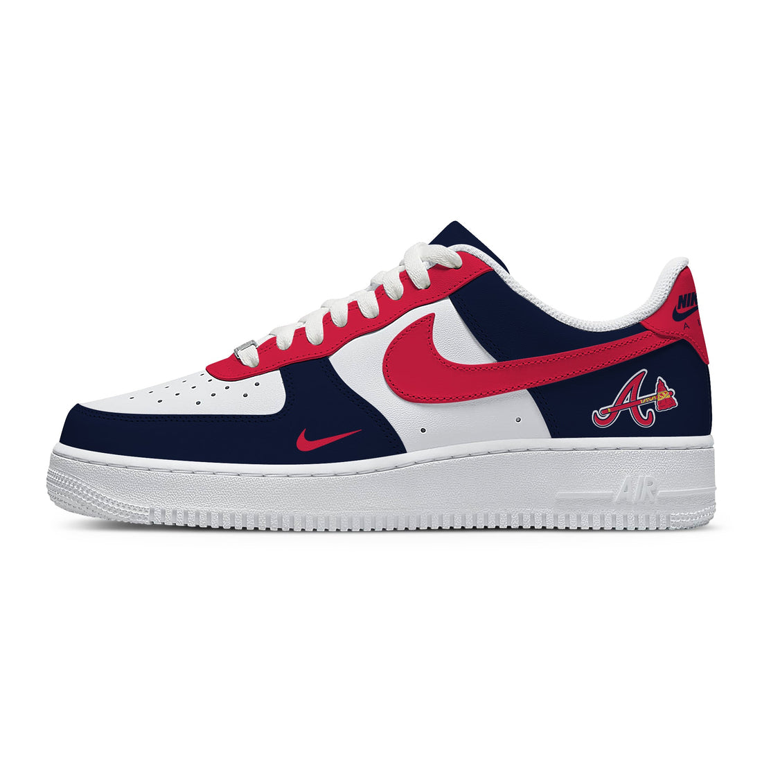 Atlanta Baseball Custom Low-top Sneakers For Fans-Cuztomshoes