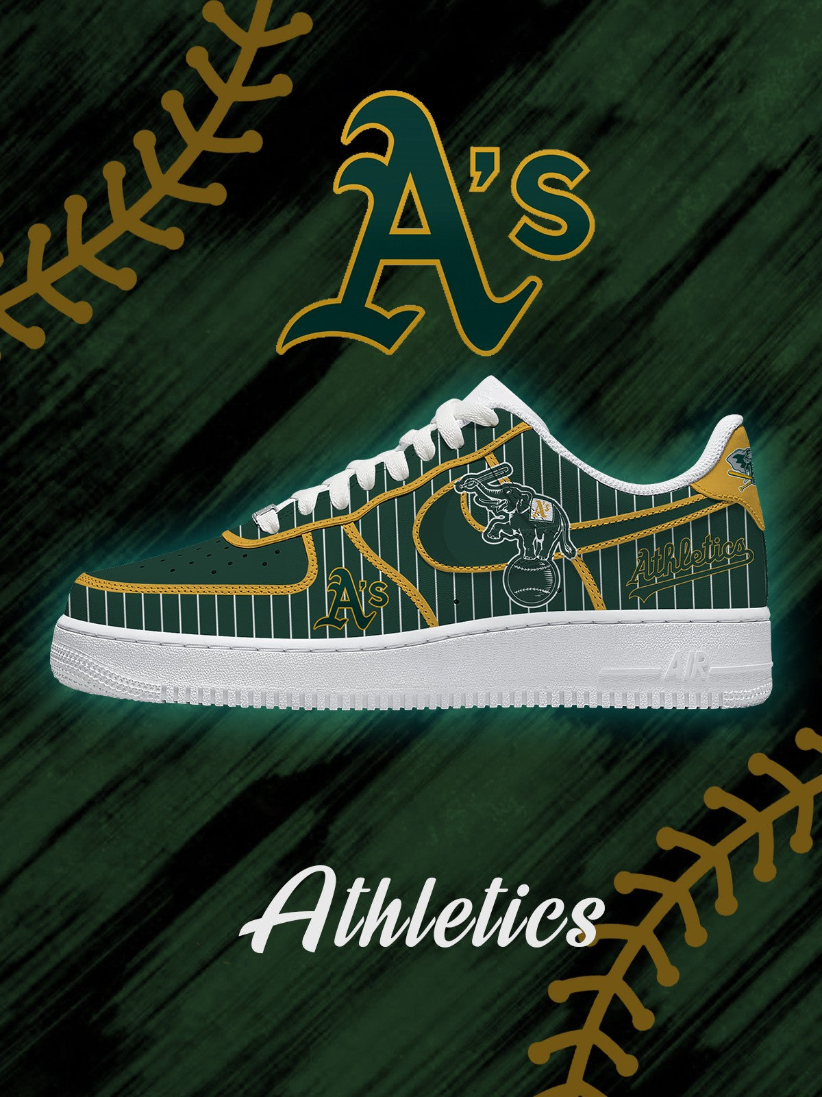 Oakland Baseball V.2 Custom Low-top Sneakers For Fans