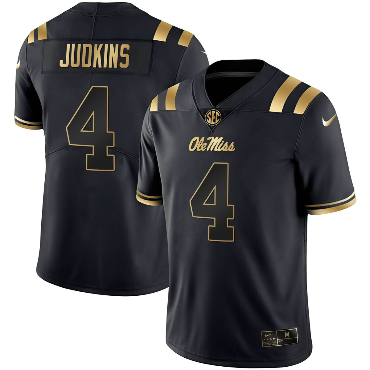 Ole Miss Rebels Black Limited & Gold Vapor Jersey