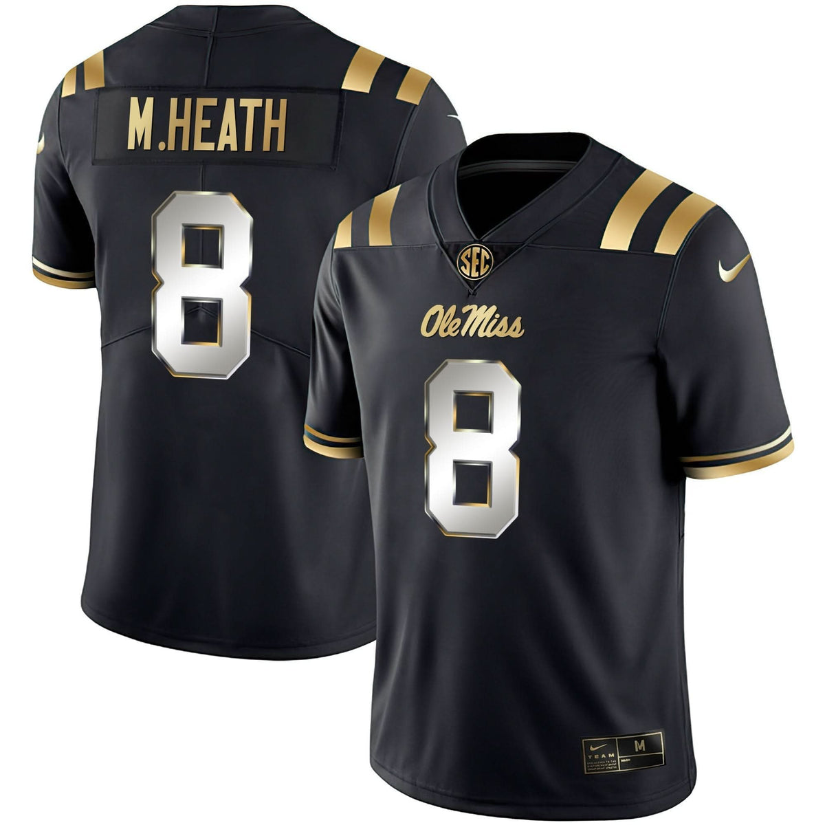 Ole Miss Rebels Black Limited & Gold Vapor Jersey