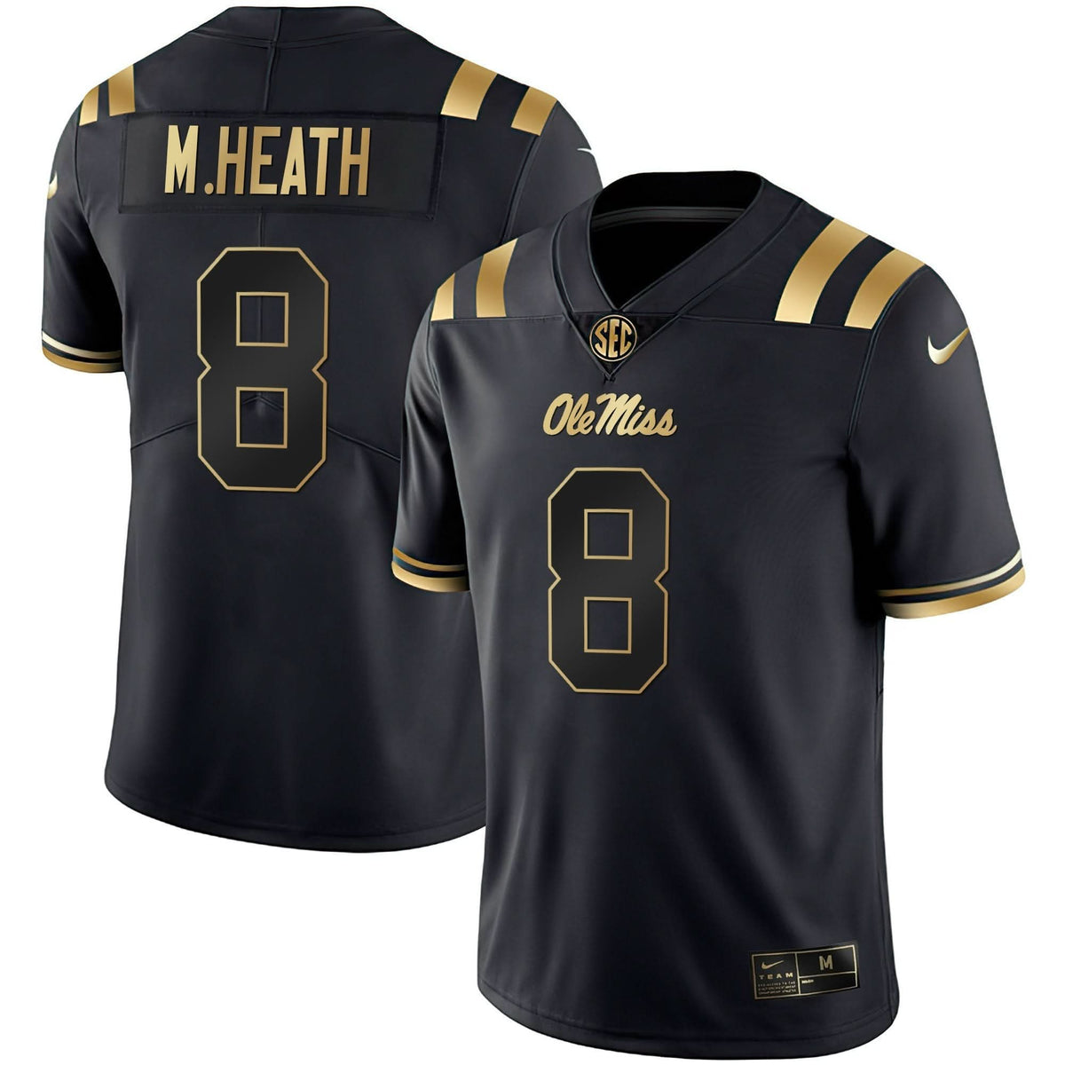 Ole Miss Rebels Black Limited & Gold Vapor Jersey