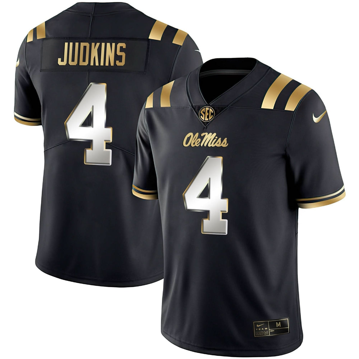 Ole Miss Rebels Black Limited & Gold Vapor Jersey
