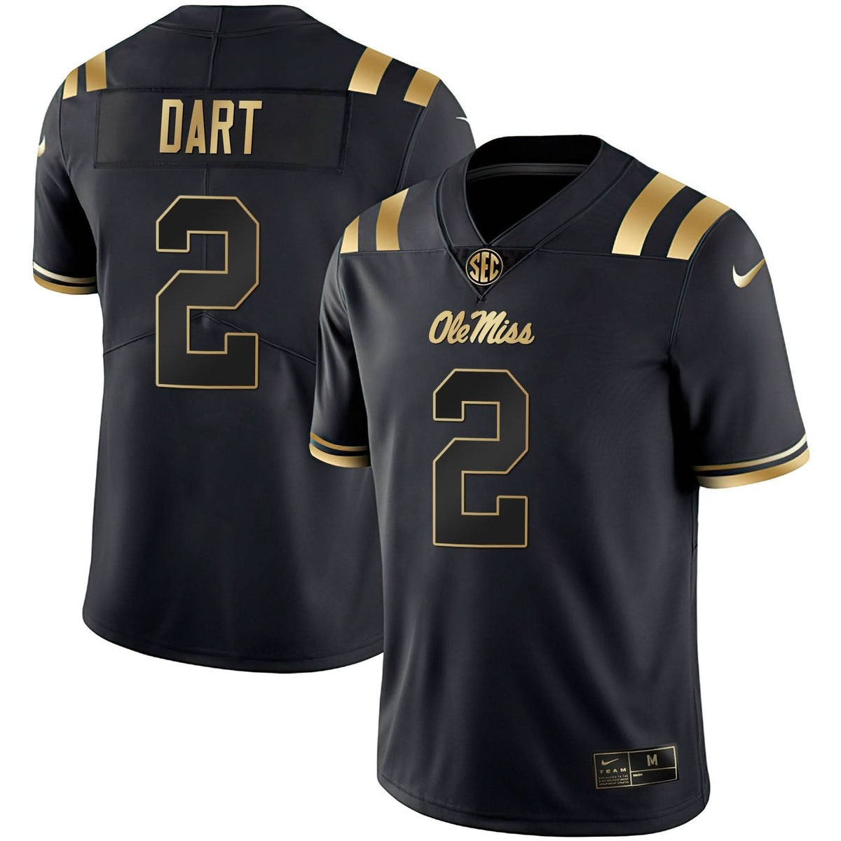 Ole Miss Rebels Black Limited & Gold Vapor Jersey