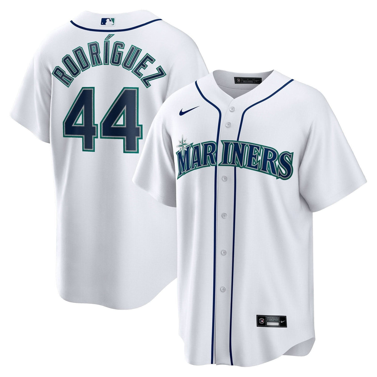 Seattle Mariners Cool Base Jersey - White - Stitched
