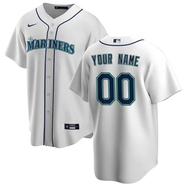 Seattle Mariners Custom Jersey - Stitched