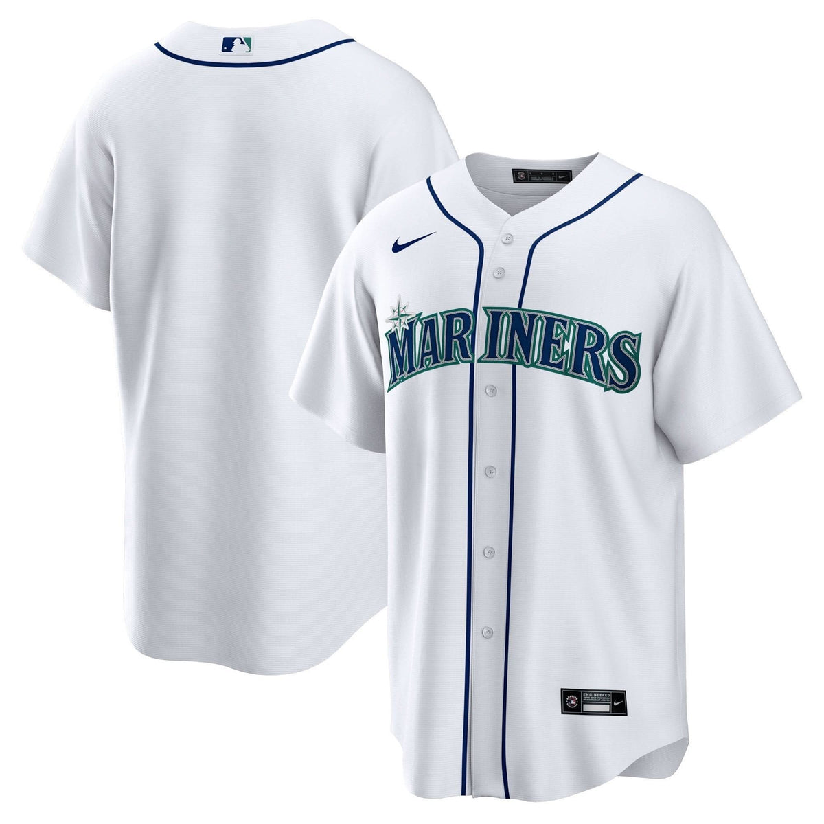 Seattle Mariners Cool Base Jersey - White - Stitched