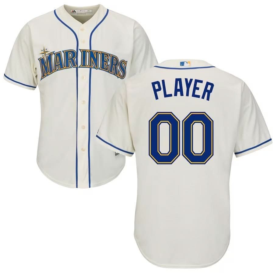Seattle Mariners Custom Jersey - Stitched