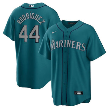 Seattle Mariners Cool Base Jersey - Aqua - Stitched