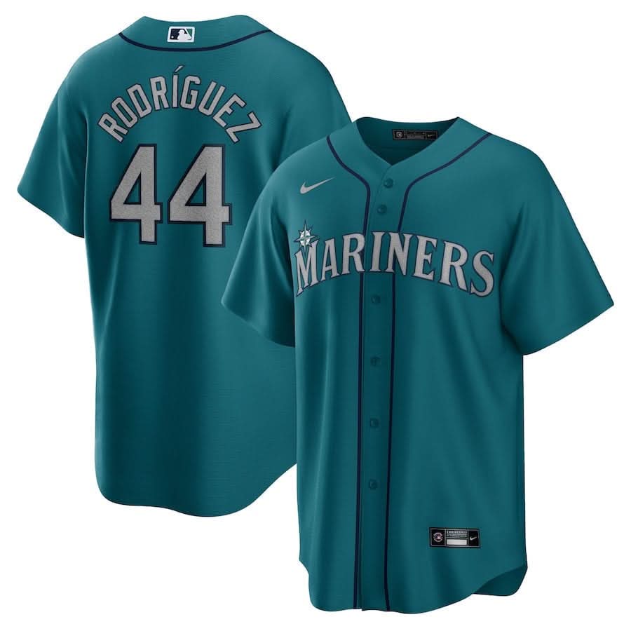 Seattle Mariners Cool Base Jersey - Aqua - Stitched