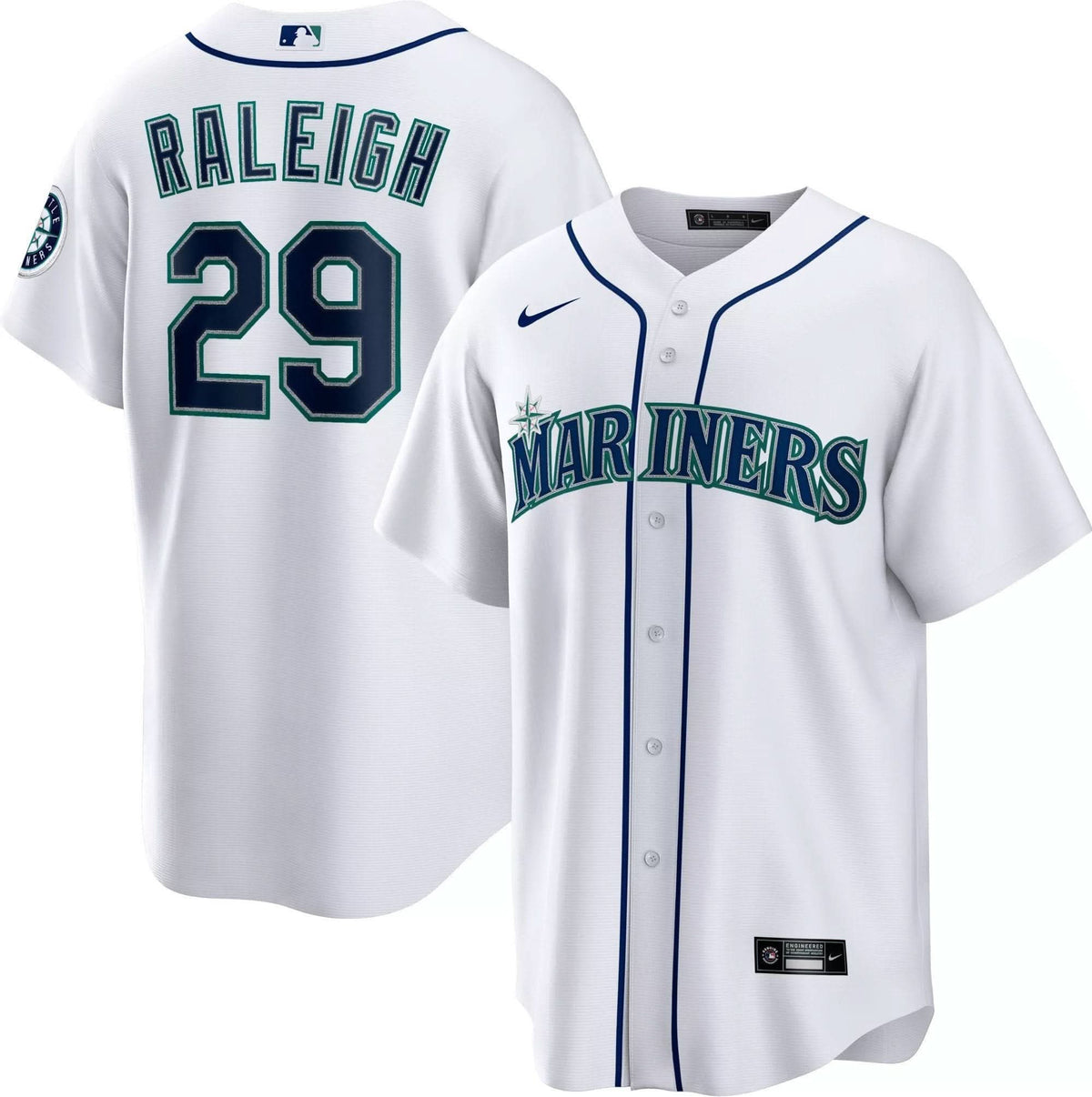 Seattle Mariners Cool Base Jersey - White - Stitched