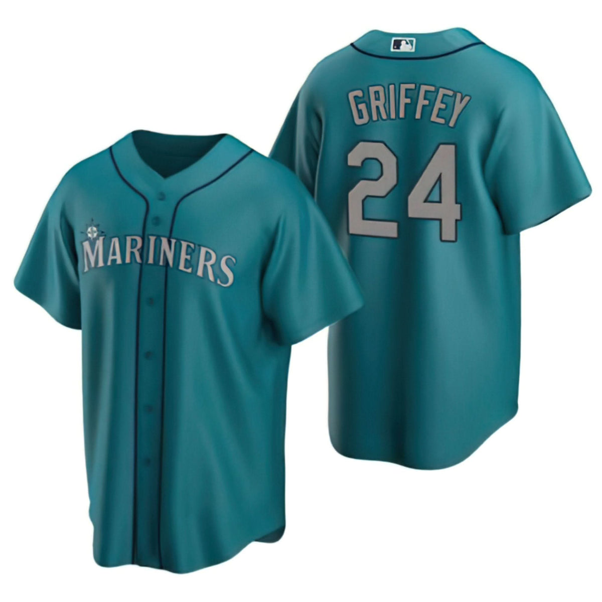 Seattle Mariners Cool Base Jersey - Aqua - Stitched