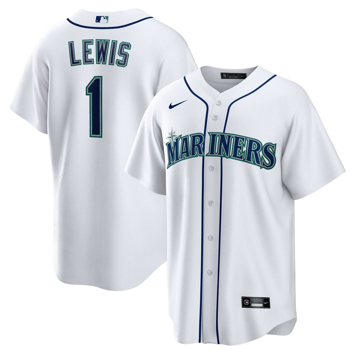 Seattle Mariners Cool Base Jersey - White - Stitched