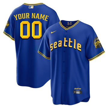 Seattle Mariners 2023 City Connect Fan Made Edition Custom Jersey - Stitched