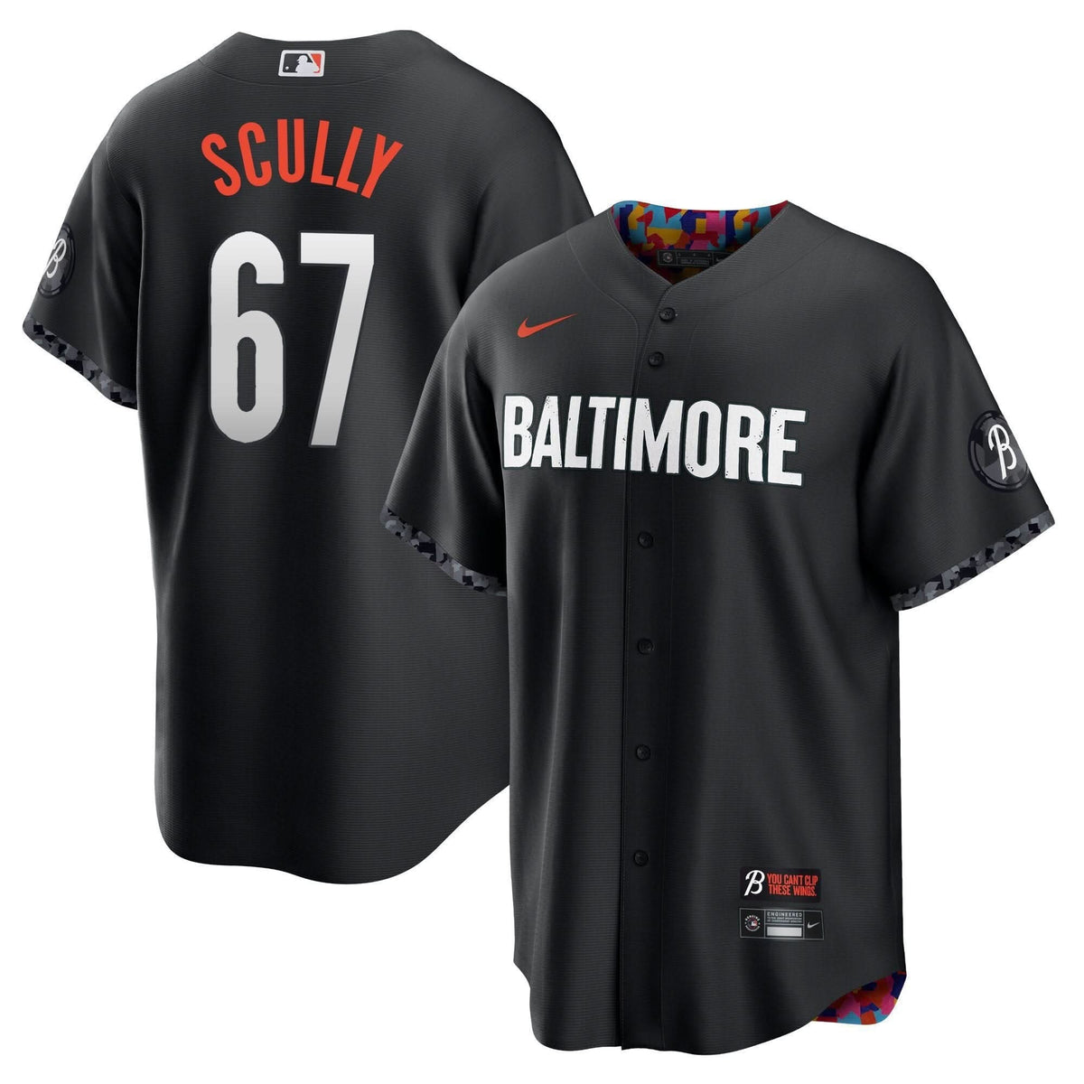 Baltimore Orioles 2023 City Connect Jersey - Stitched