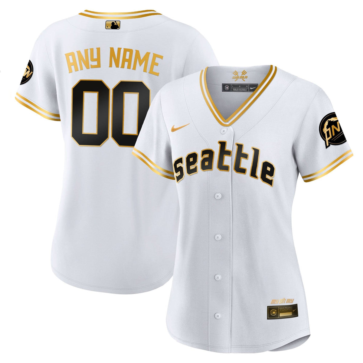 Seattle Mariners 2023 City Connect Gold Custom Jersey - Stitched