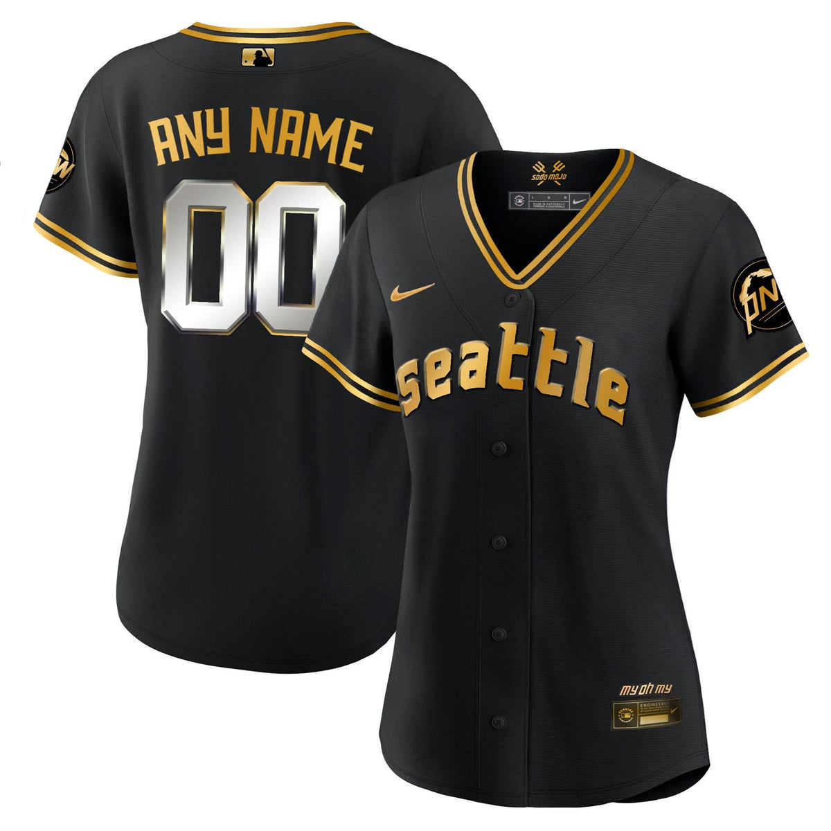 Seattle Mariners 2023 City Connect Gold Custom Jersey - Stitched