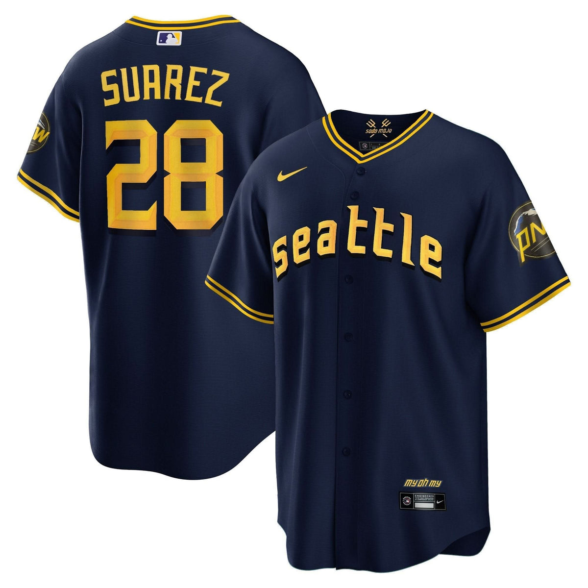Seattle Mariners 2023 City Connect Collection Jersey - Stitched