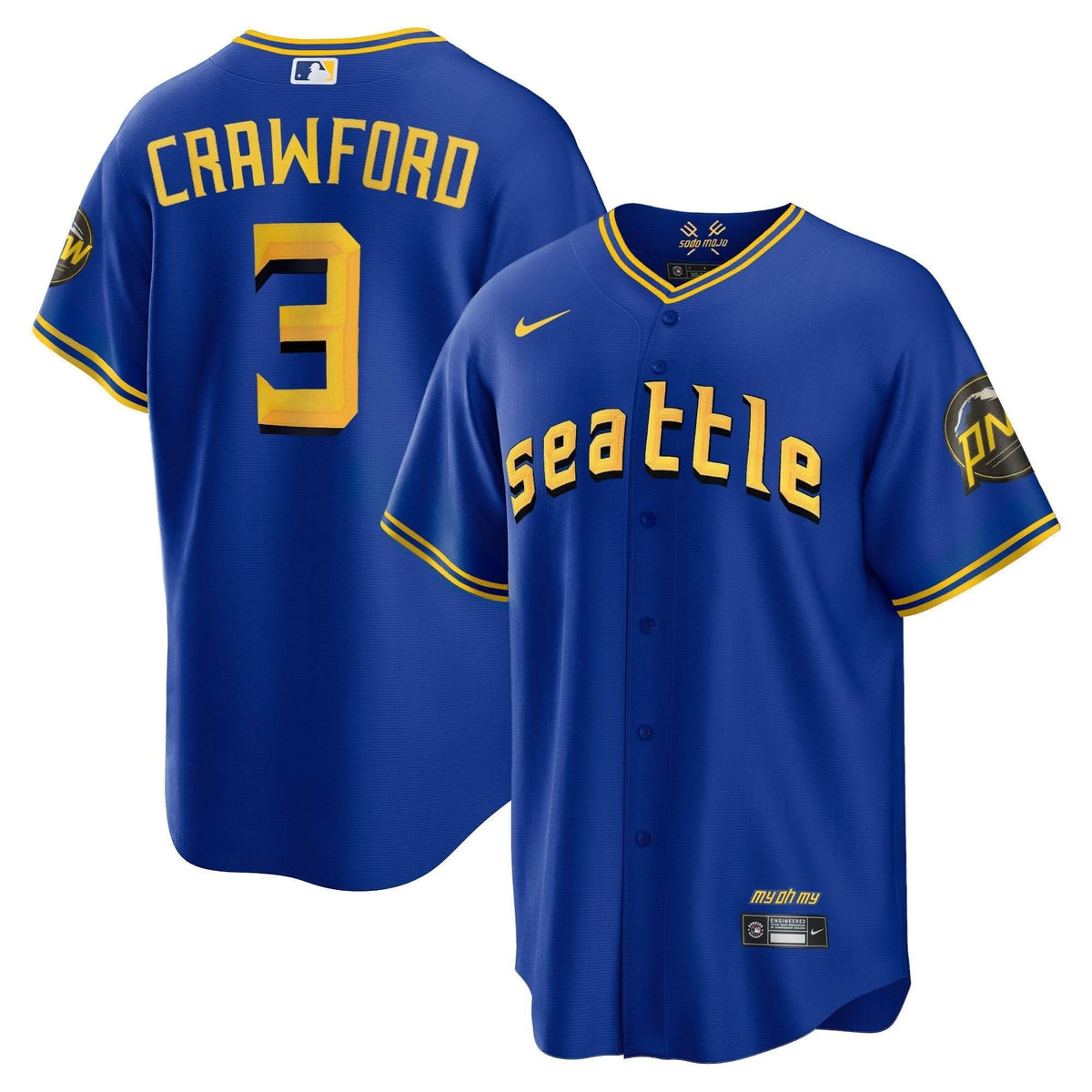 Seattle Mariners 2023 City Connect Collection Jersey - Stitched