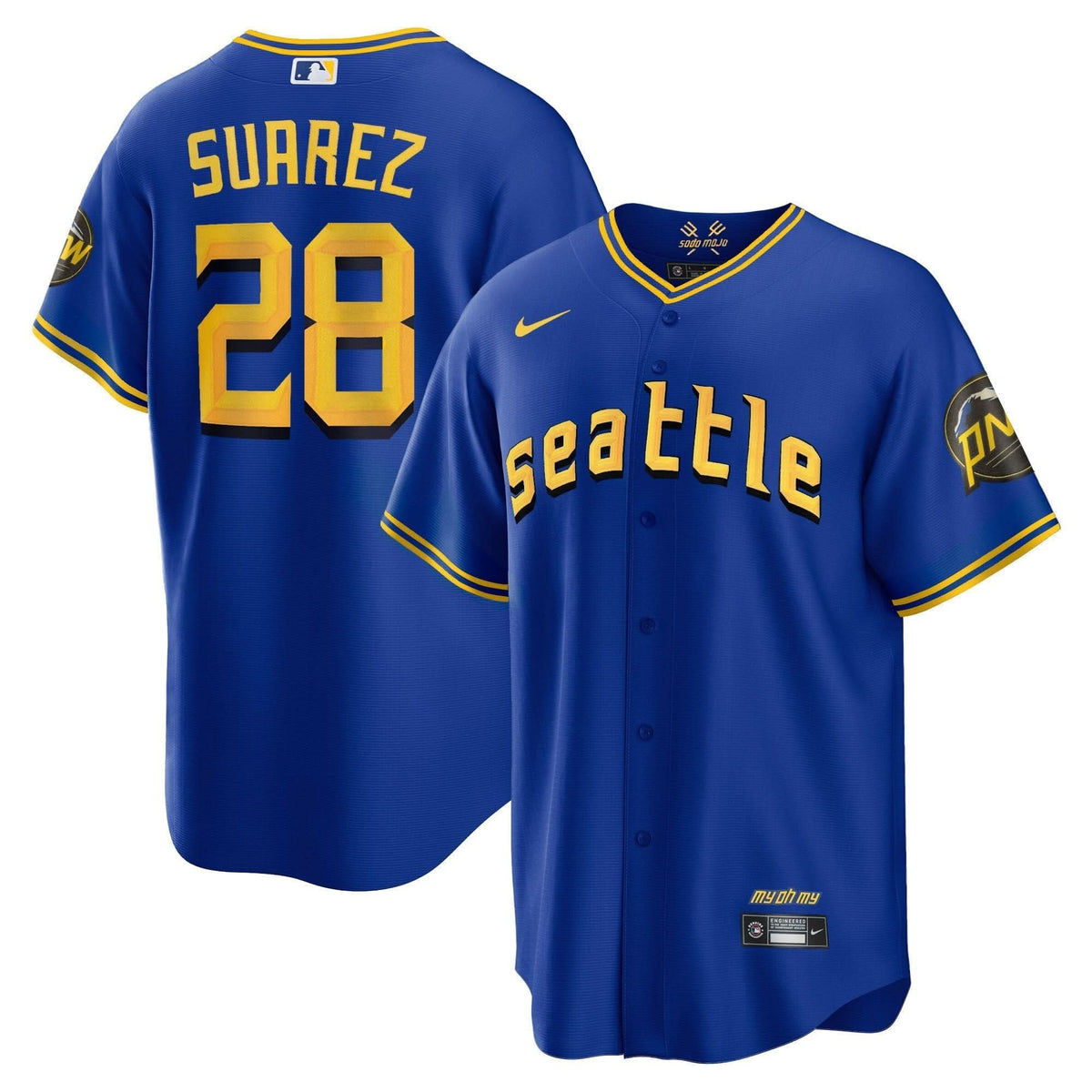 Seattle Mariners 2023 City Connect Collection Jersey - Stitched
