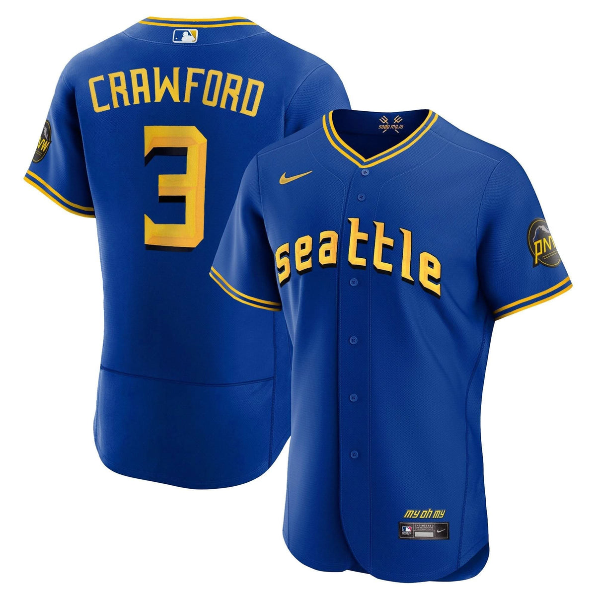 Seattle Mariners 2023 City Connect Collection Jersey - Stitched