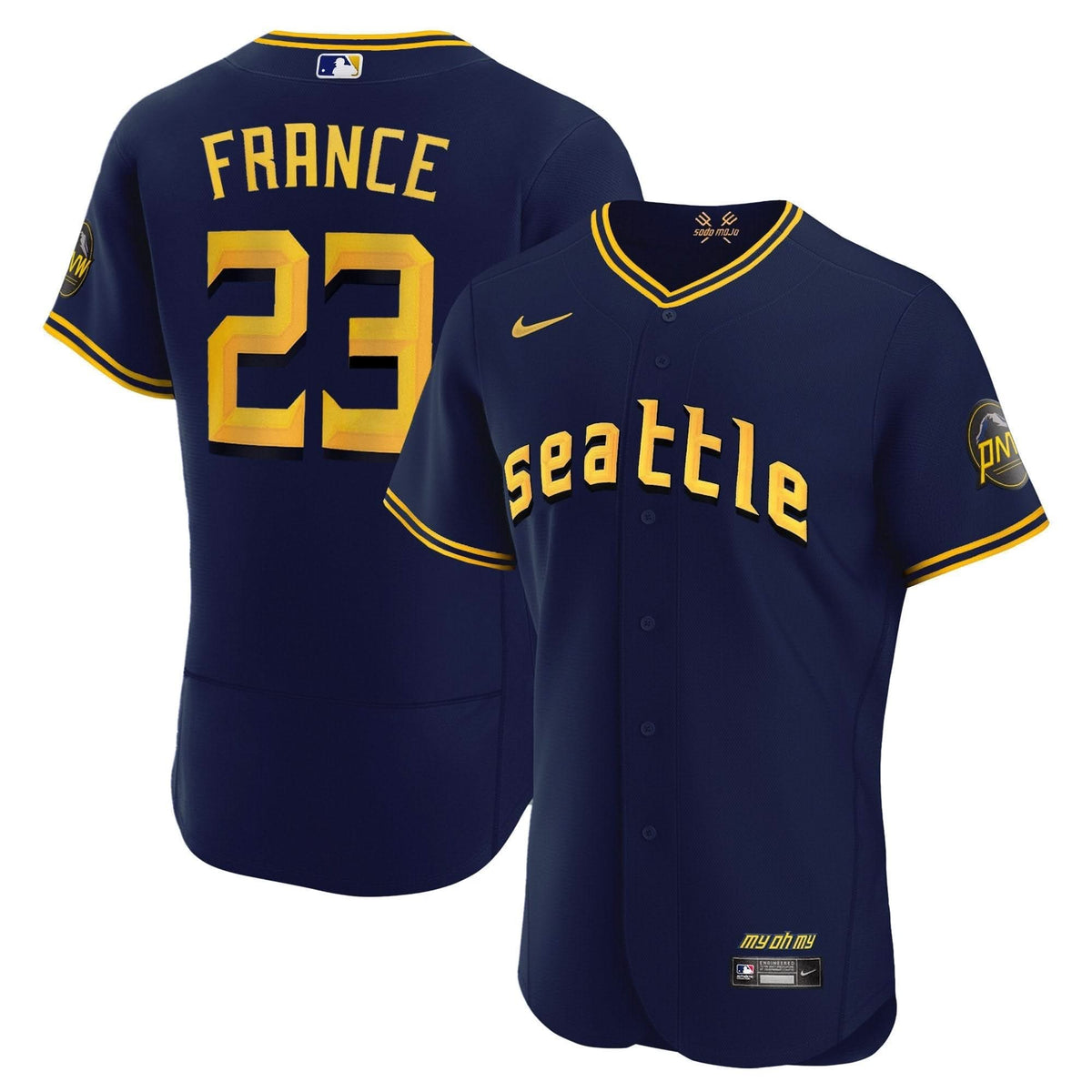 Seattle Mariners 2023 City Connect Collection Jersey - Stitched