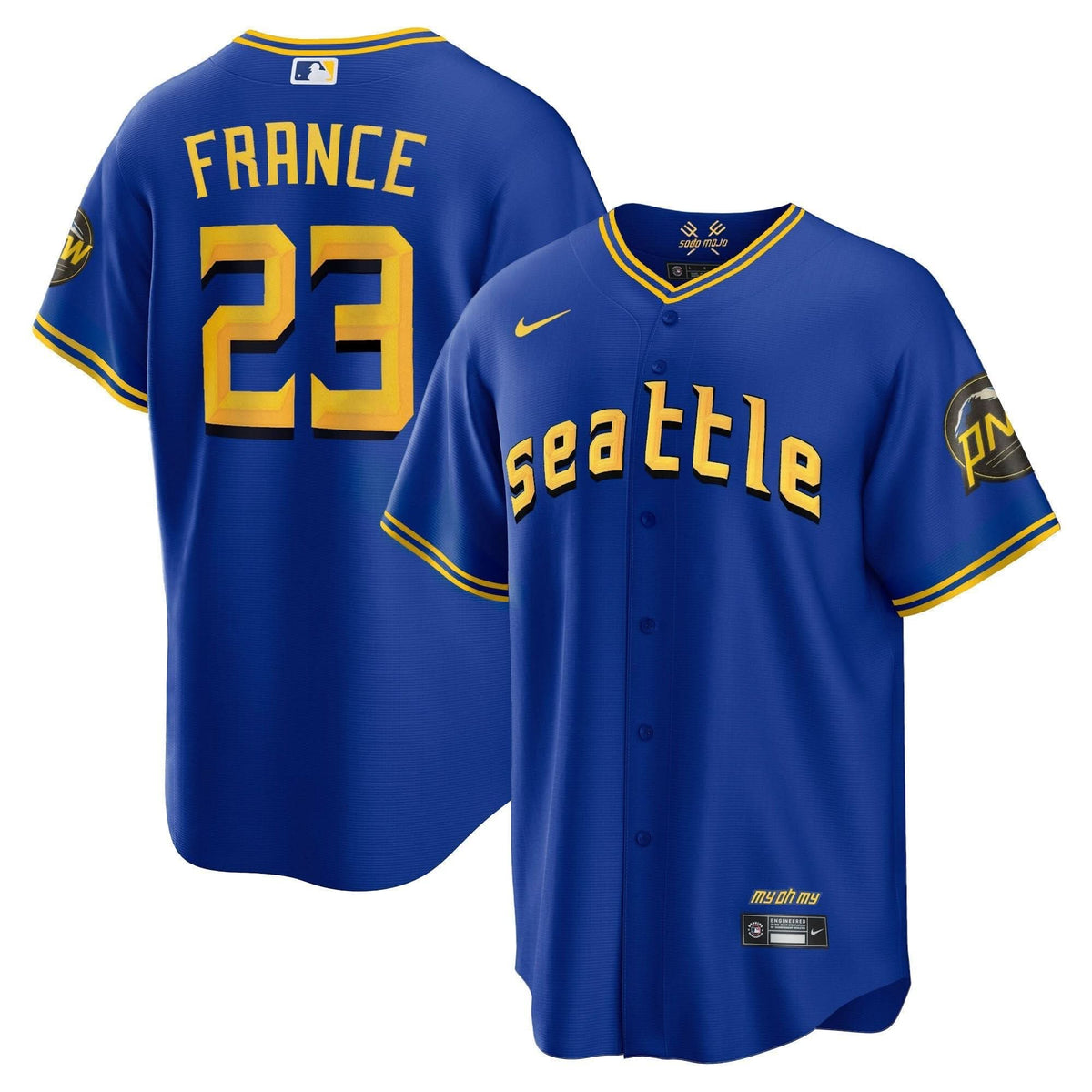 Seattle Mariners 2023 City Connect Collection Jersey - Stitched