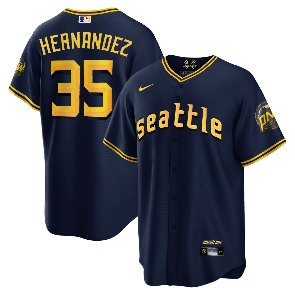 Seattle Mariners 2023 City Connect Collection Jersey - Stitched