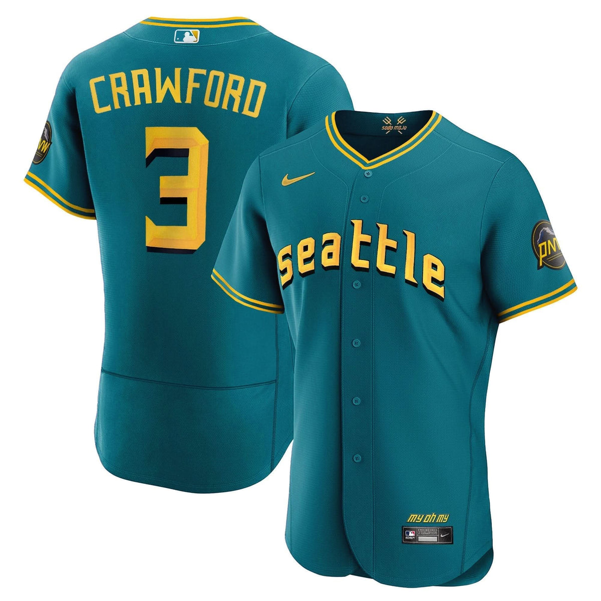 Seattle Mariners 2023 City Connect Collection Jersey - Stitched