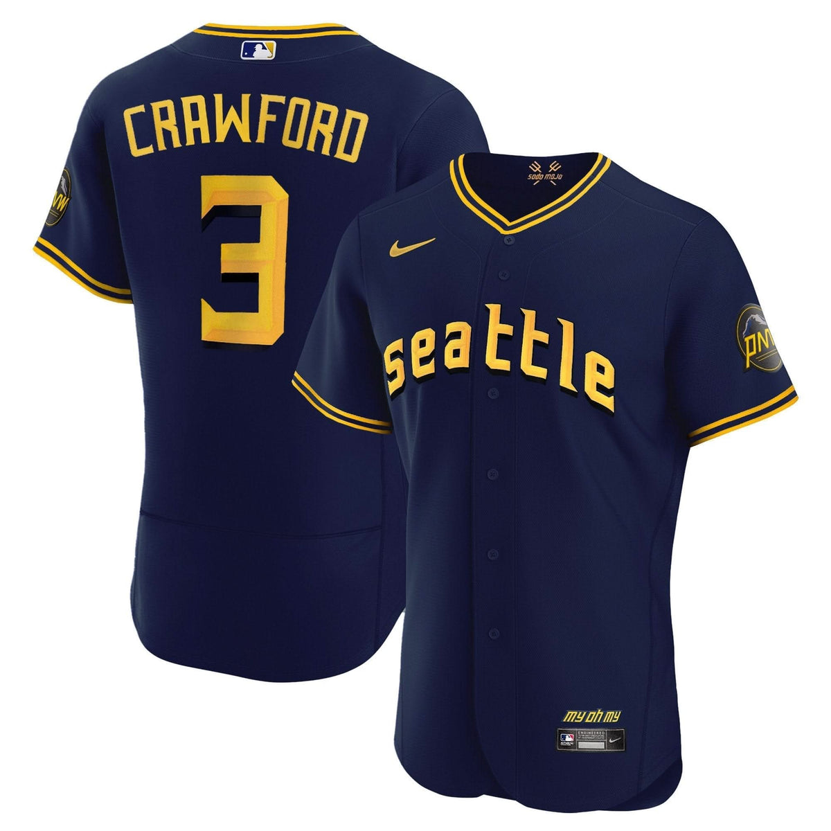 Seattle Mariners 2023 City Connect Collection Jersey - Stitched