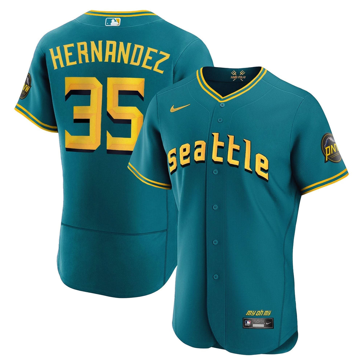 Seattle Mariners 2023 City Connect Collection Jersey - Stitched