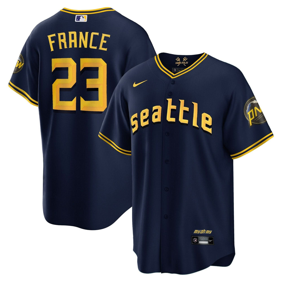 Seattle Mariners 2023 City Connect Collection Jersey - Stitched