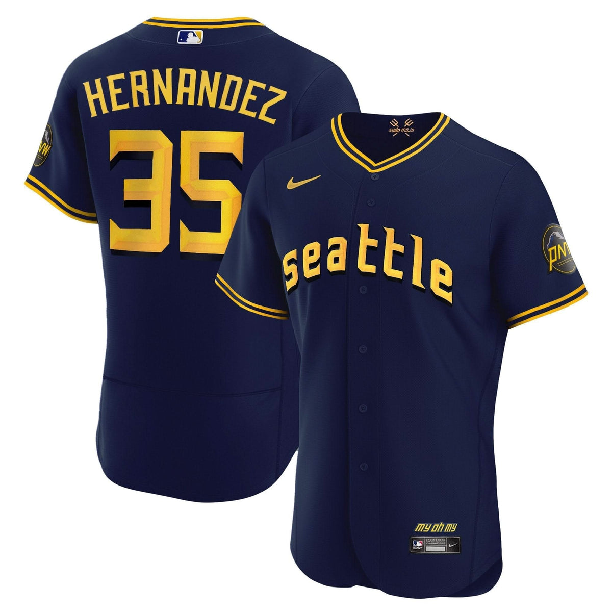 Seattle Mariners 2023 City Connect Collection Jersey - Stitched