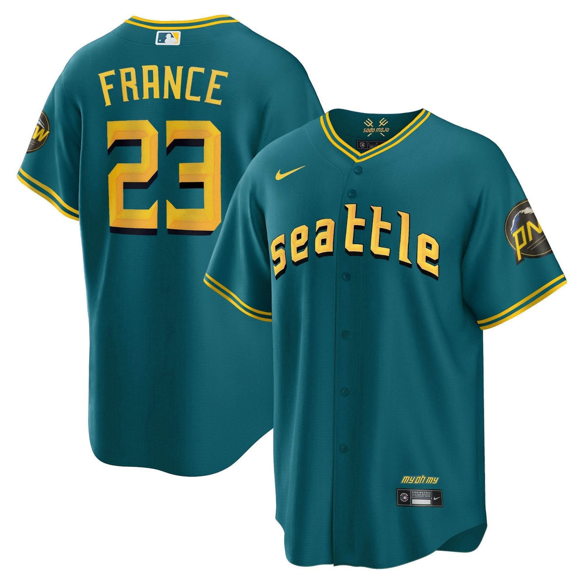 Seattle Mariners 2023 City Connect Collection Jersey - Stitched