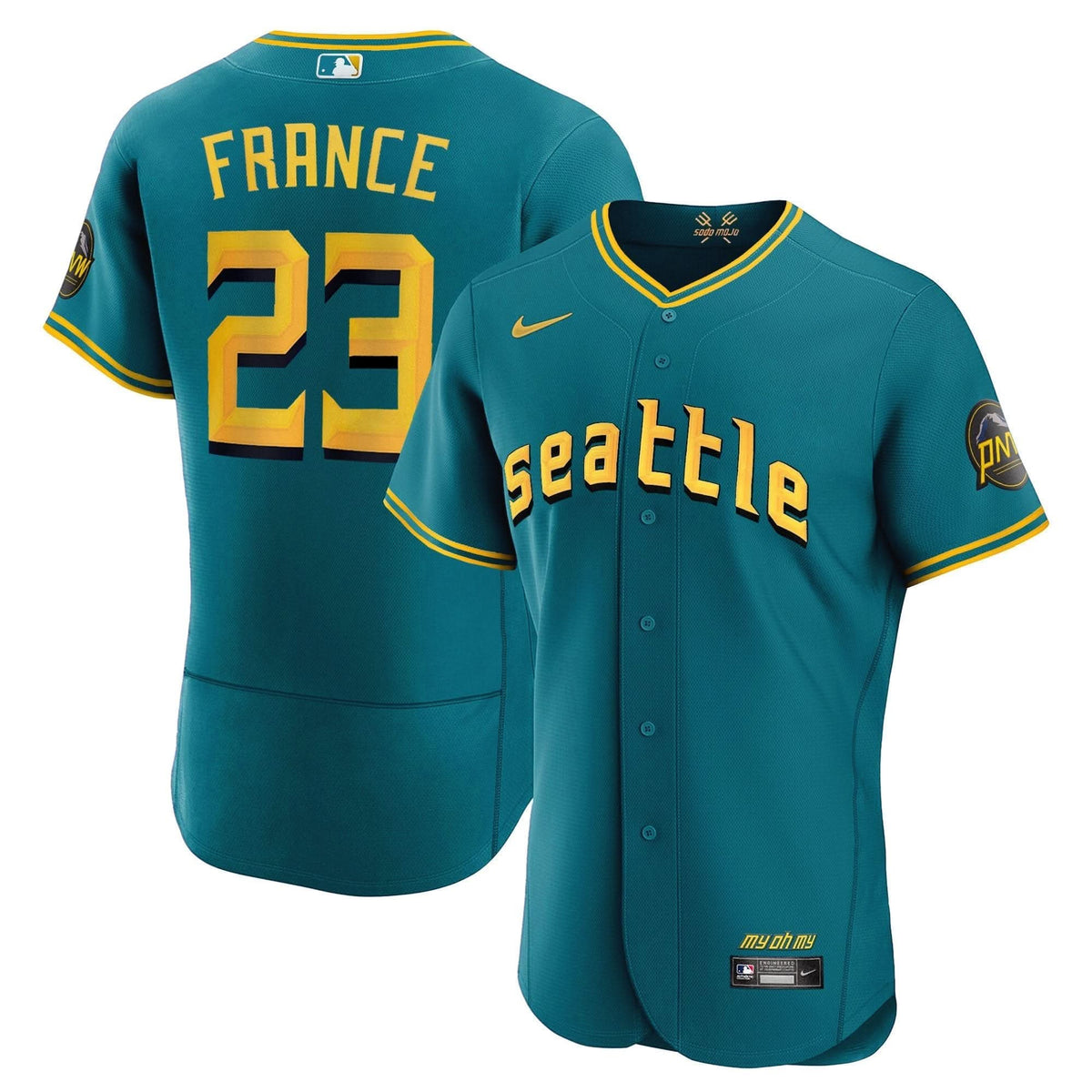 Seattle Mariners 2023 City Connect Collection Jersey - Stitched
