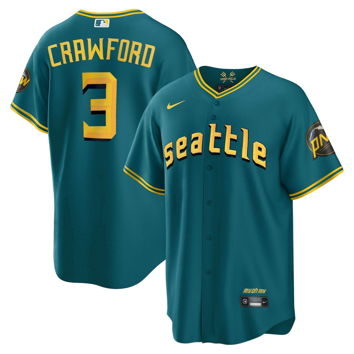 Seattle Mariners 2023 City Connect Collection Jersey - Stitched