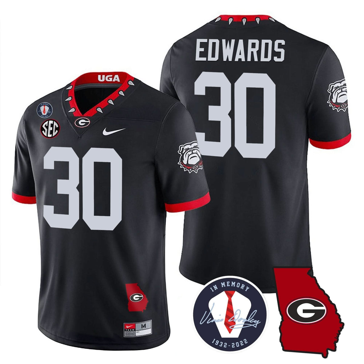 Green Bay Packers 2023 Vapor Jersey - Georgia Map