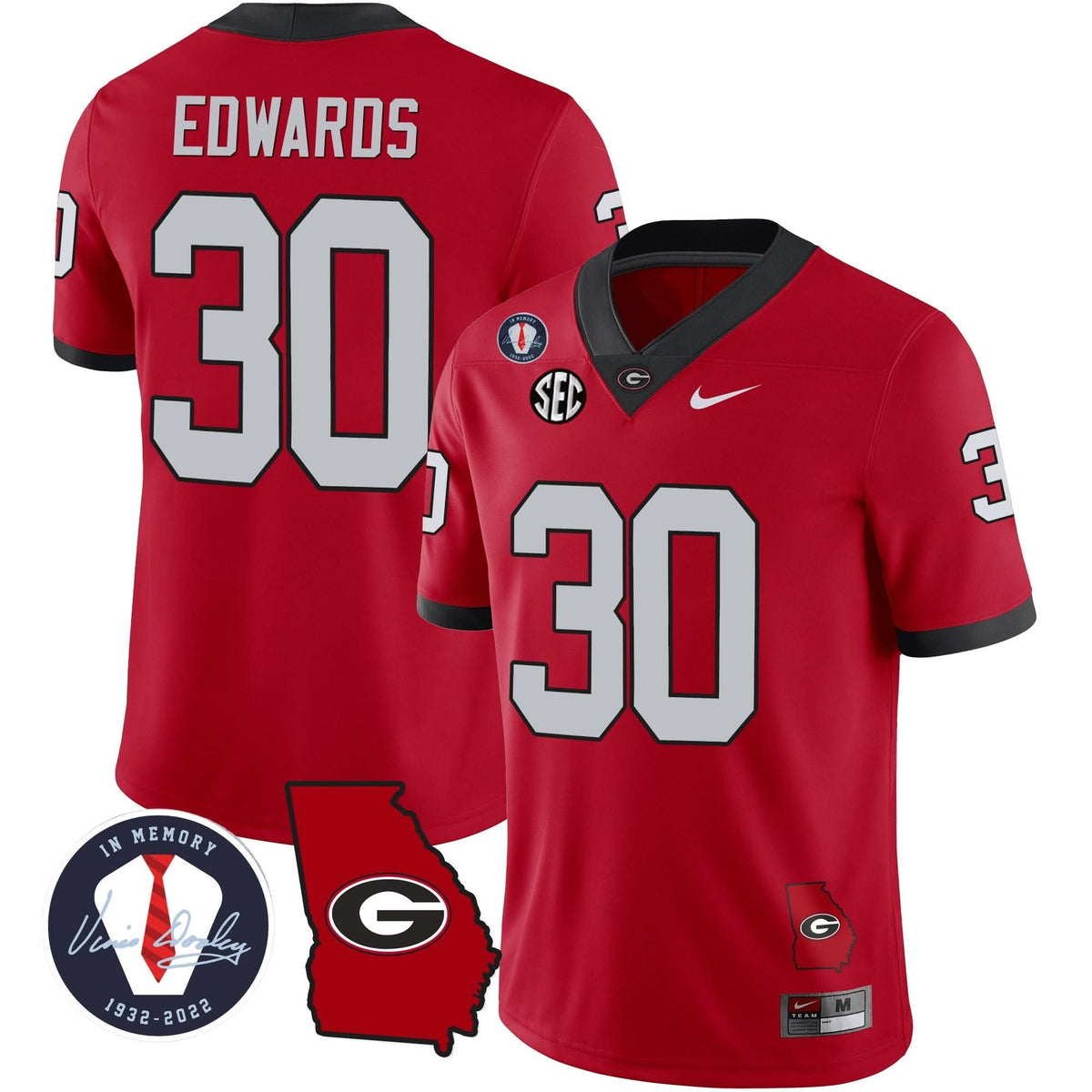 Green Bay Packers 2023 Vapor Jersey - Georgia Map