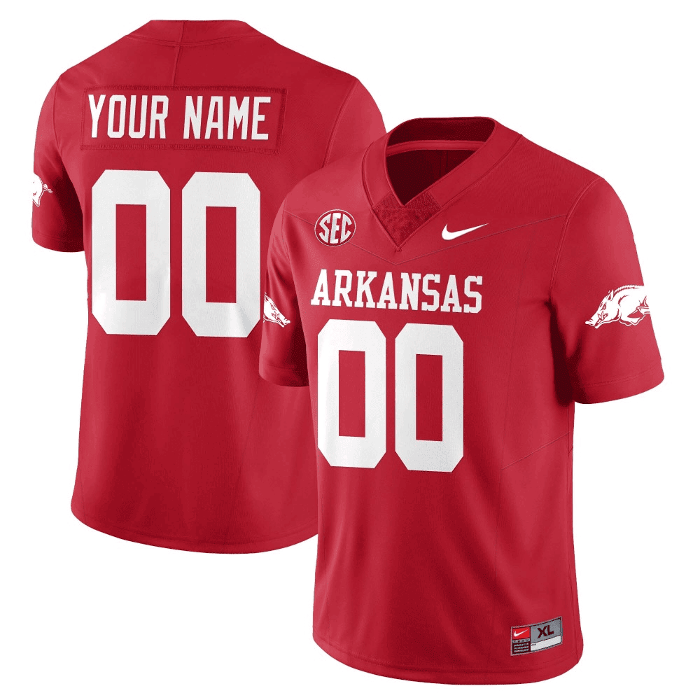 Arkansas Razorbacks Football 2023 Custom Jersey