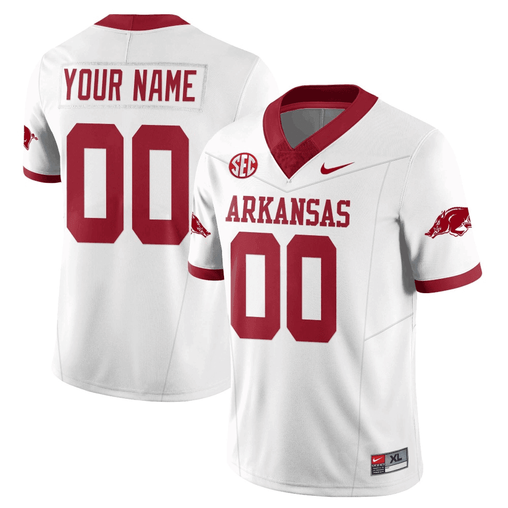 Arkansas Razorbacks Football 2023 Custom Jersey